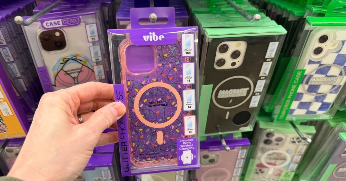 vibe glitter phone case