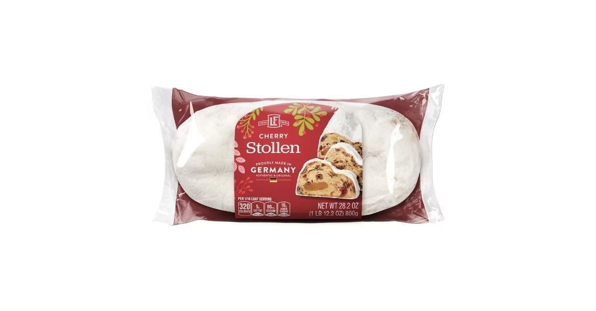 fresh cherry stollen