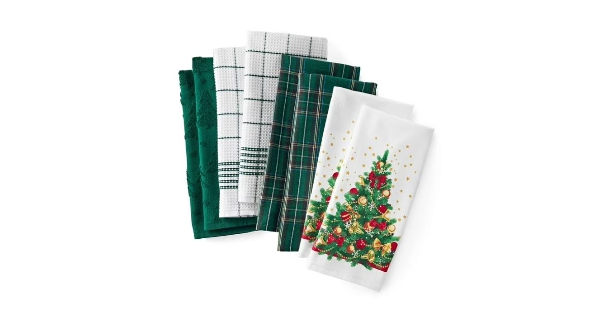 holiday kitchen towel set