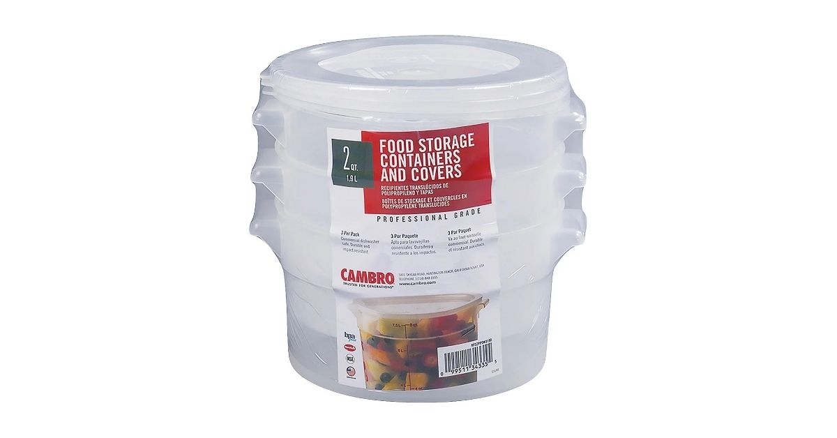cambro round storage container
