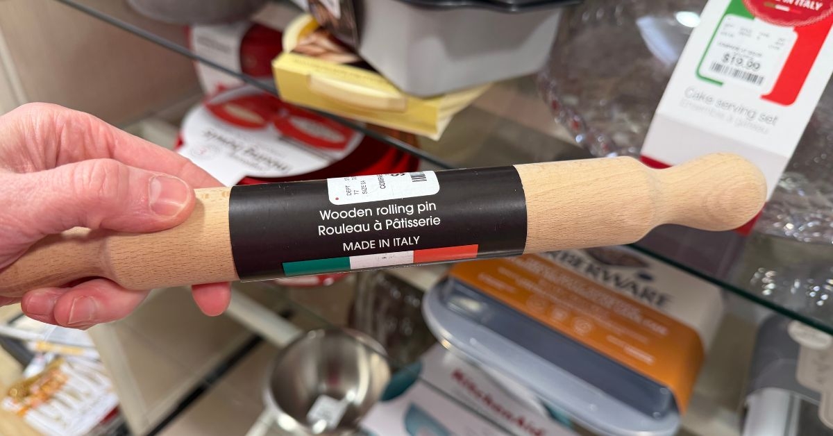 wooden rolling pin