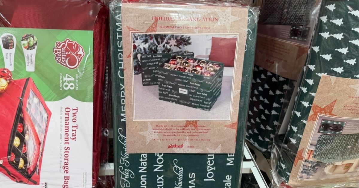 holiday organization chest