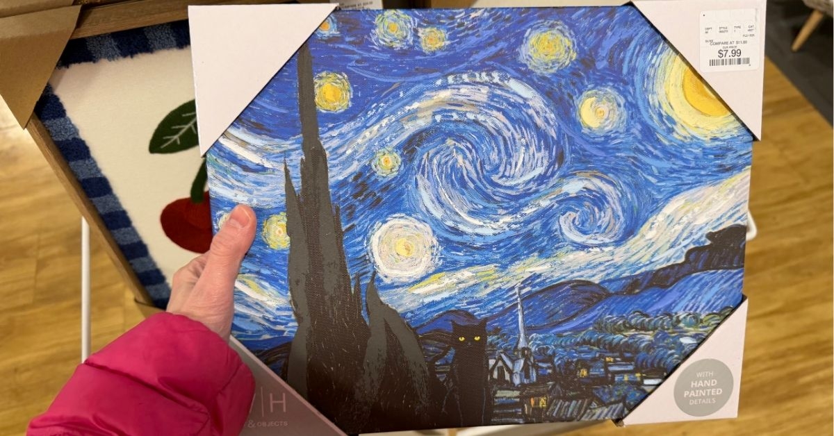 van gogh cat painting