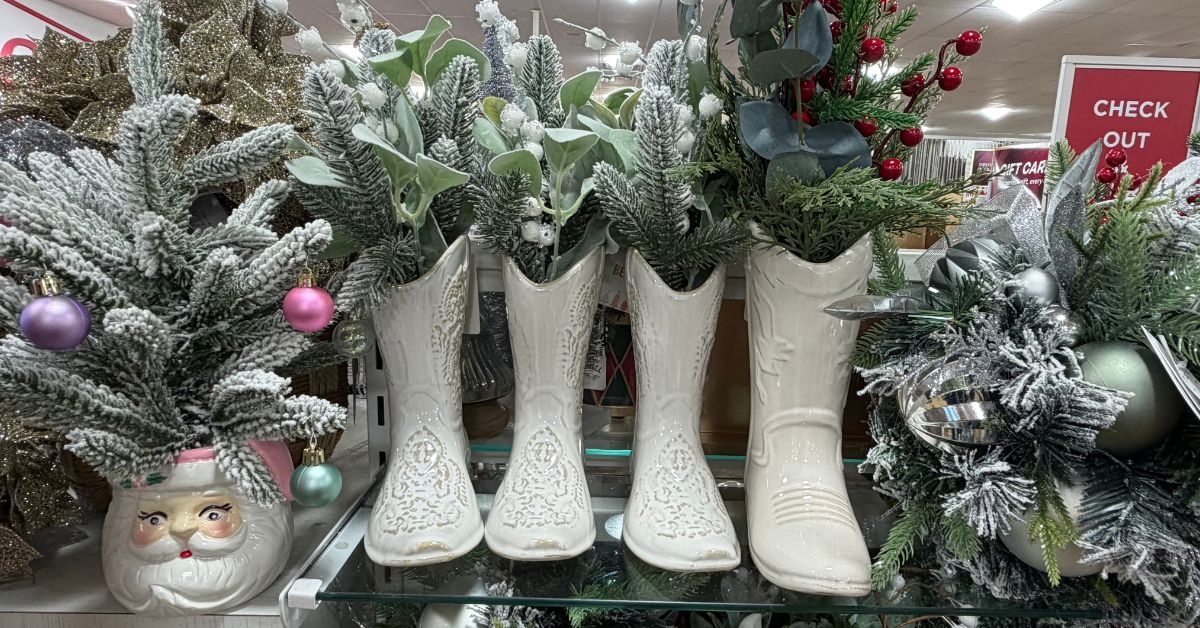 cowboy boot faux fir