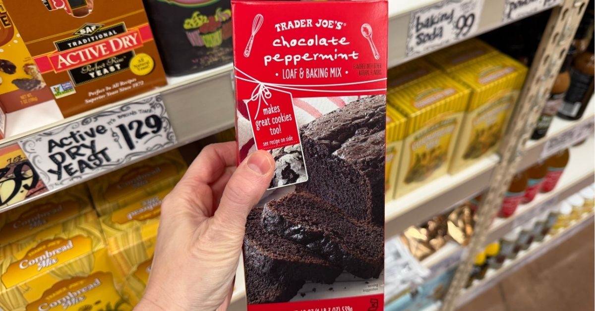 chocolate peppermint loaf and baking mix