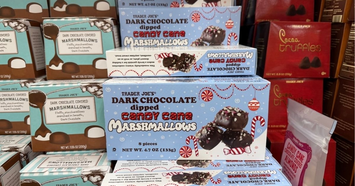 dark chocolate dipped candy cane marshmallows