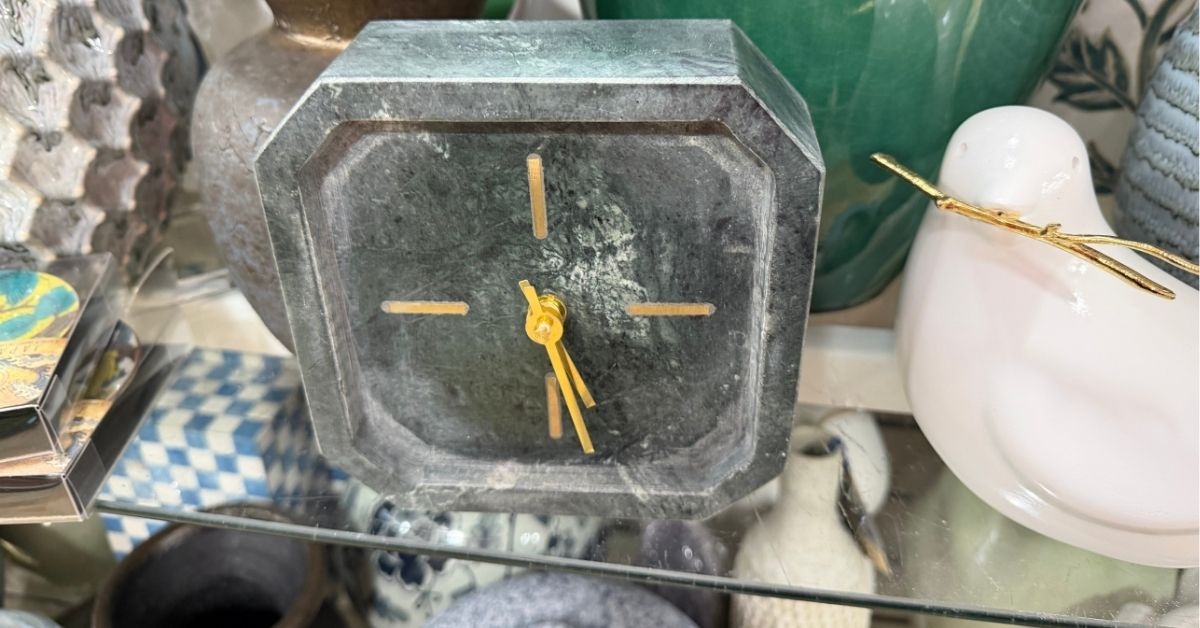 marble clock
