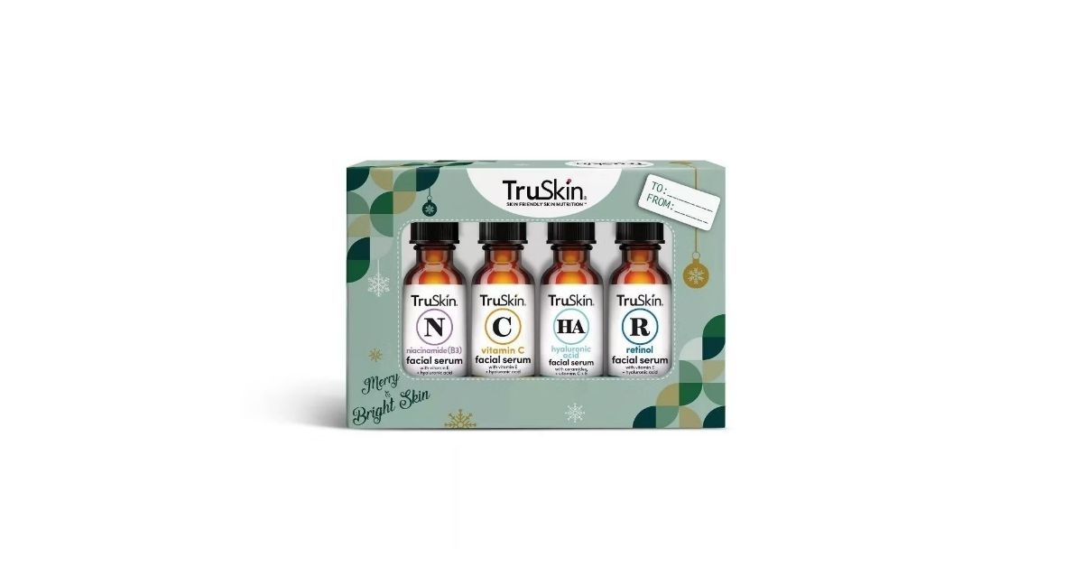 truskin holiday facial serum skincare gift set