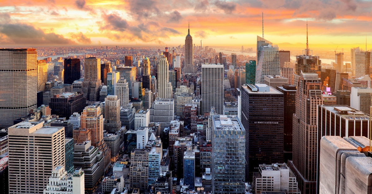 new york city at sunset