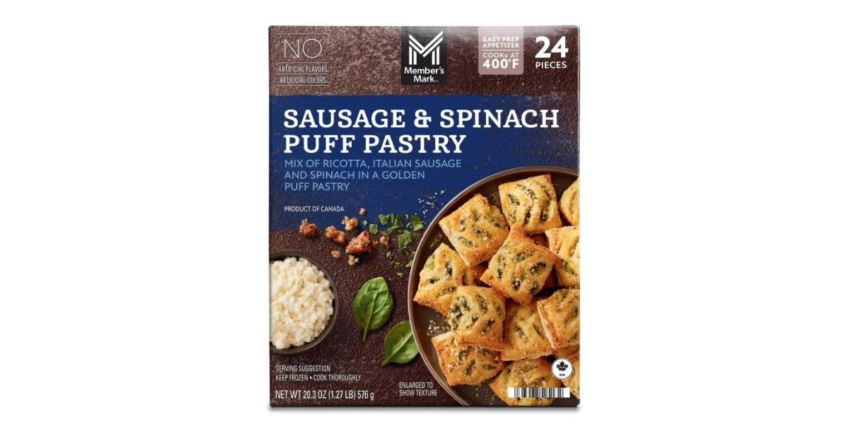 sausage spinach puff pastry