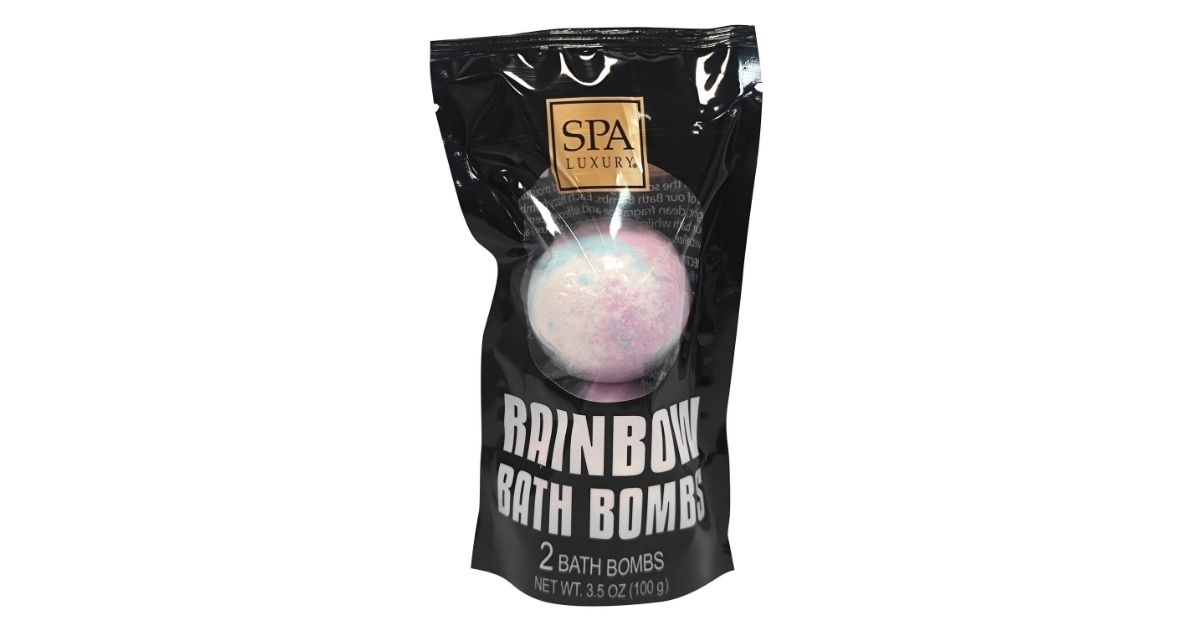 rainbow bath bomb
