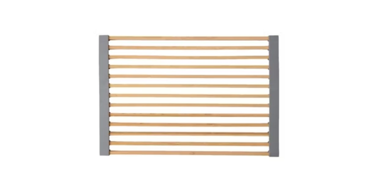 bamboo roll up dish rack