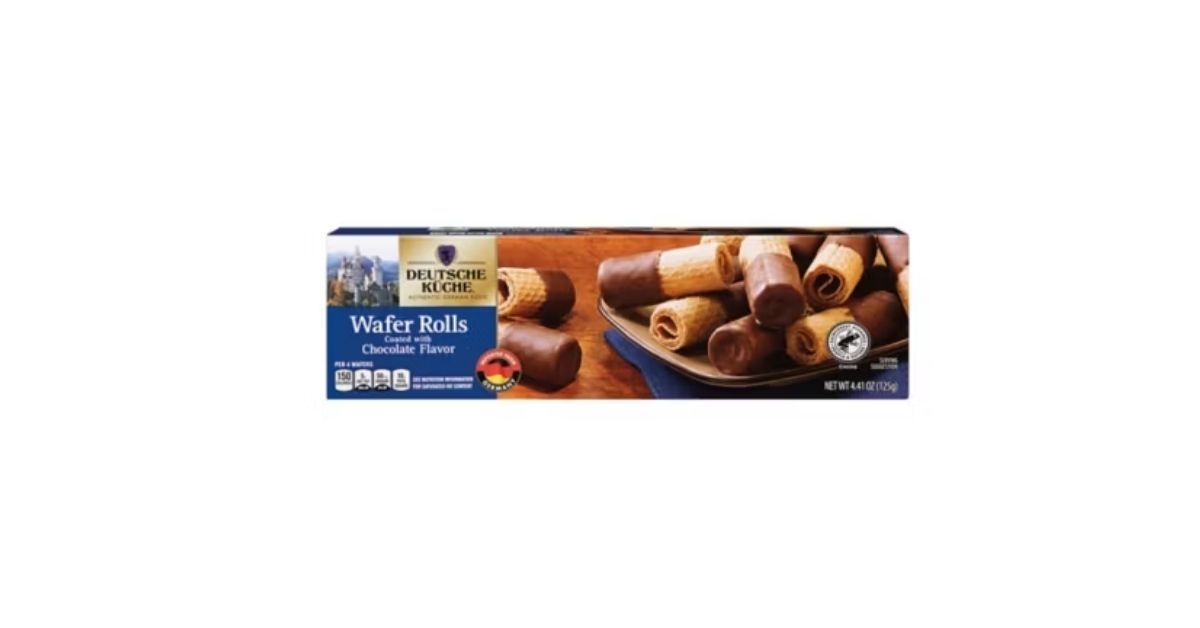 milk chocolate wafer rolls