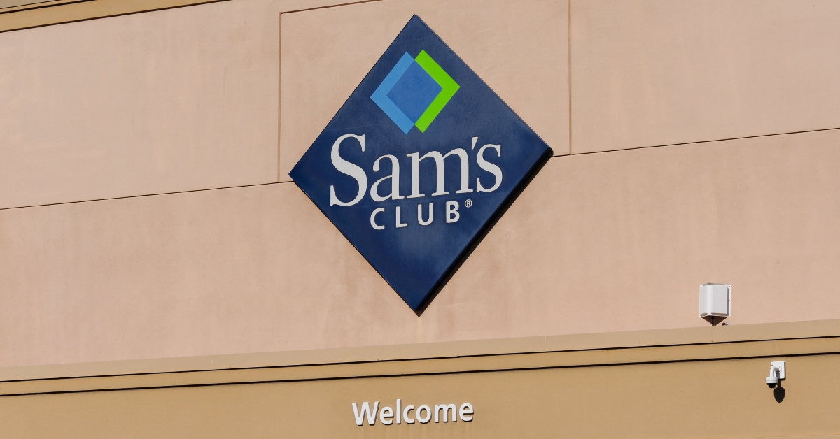 exterior signage of sams club