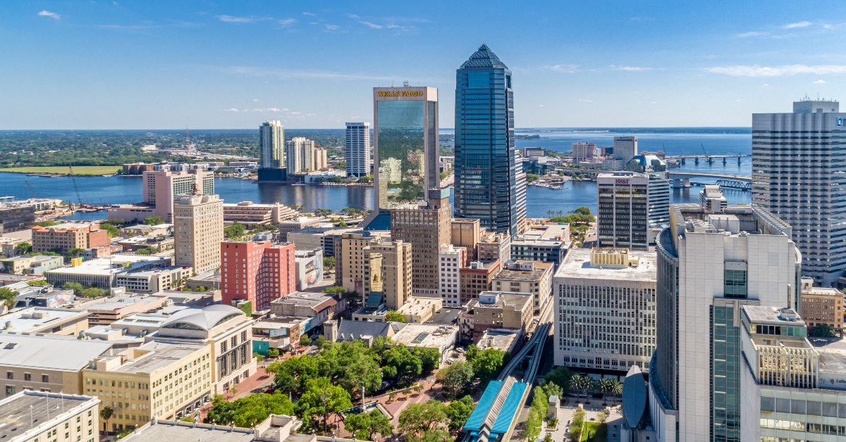 jacksonville, florida aerial view