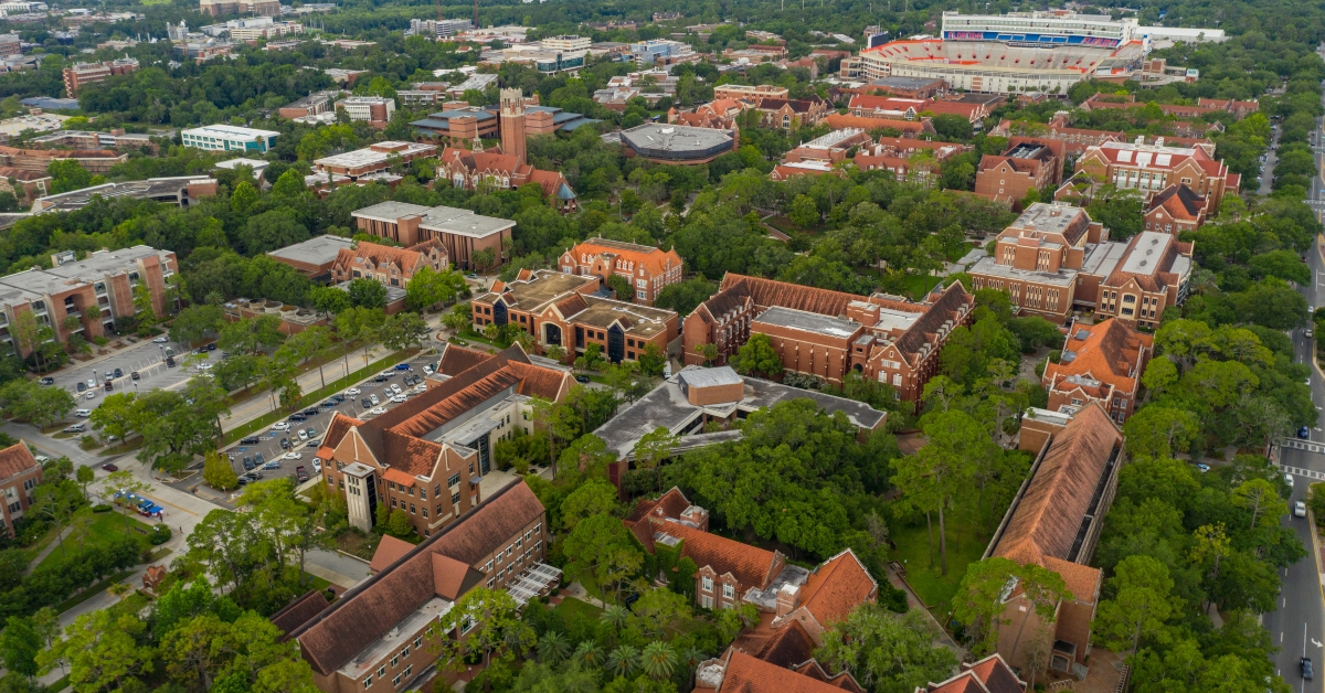Drone photo University of Florida Gainesville