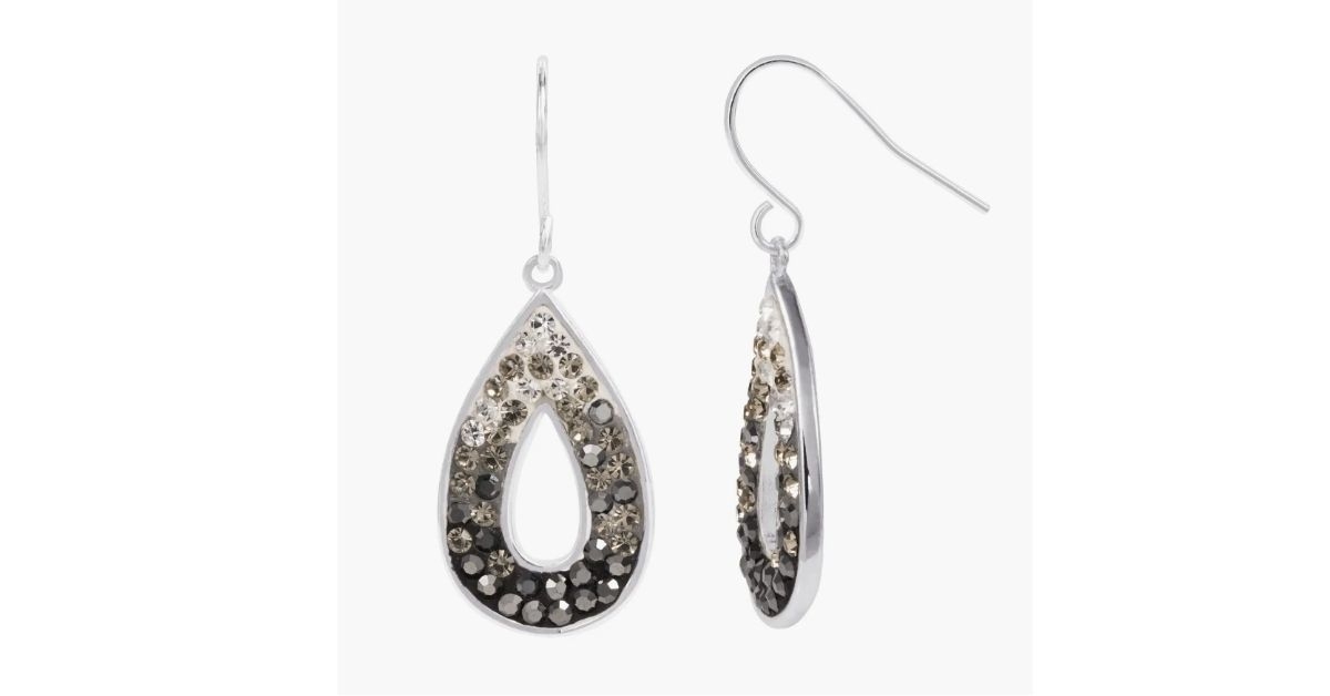 crystal teardrop earrings