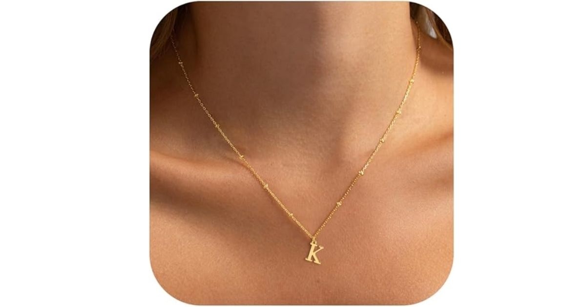 initial pendant necklace