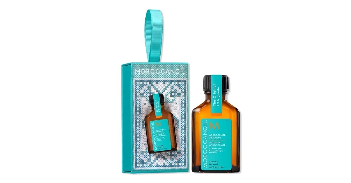 holiday hair oil ornament