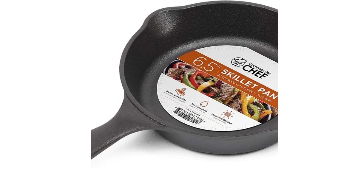 Commercial Chef Cast Iron Skillet