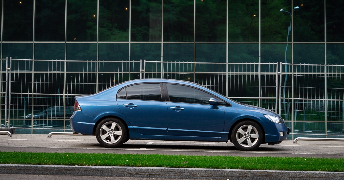 honda civic on the background