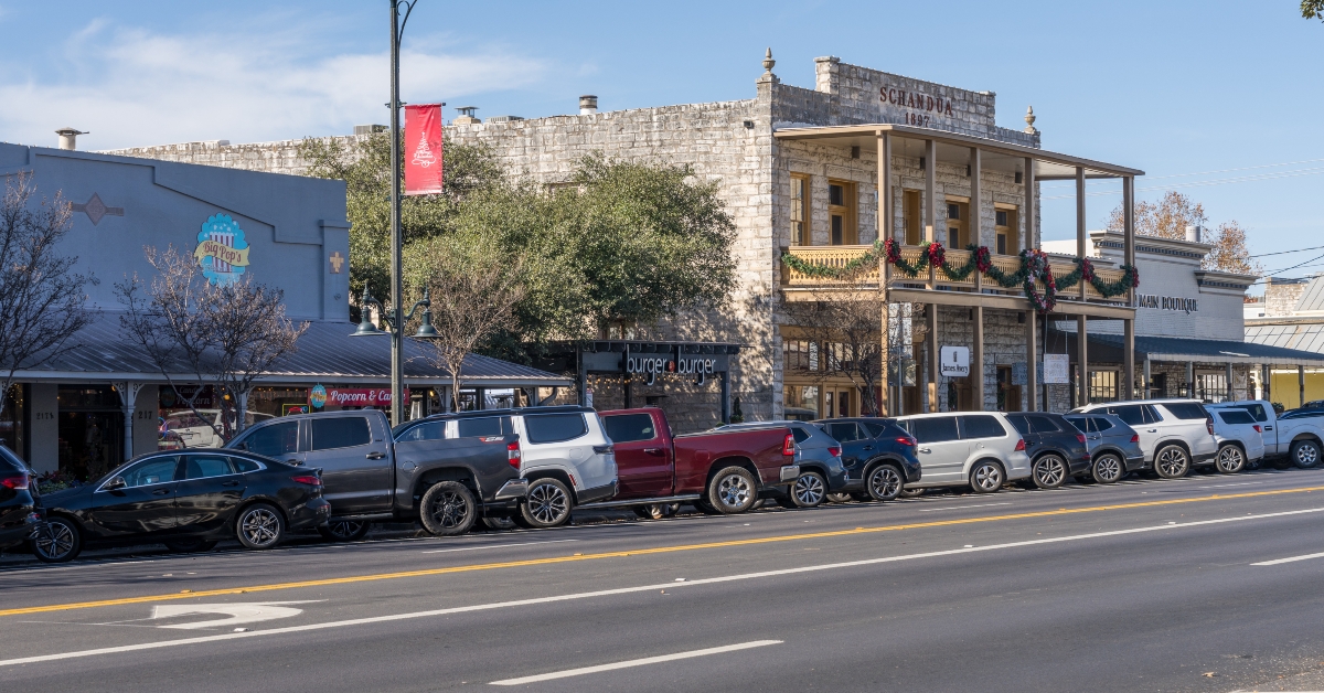 historic city of Fredericksburg in Texas