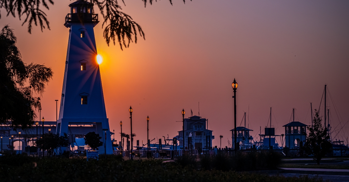 Jones Park Light House Gulfport Mississippi
