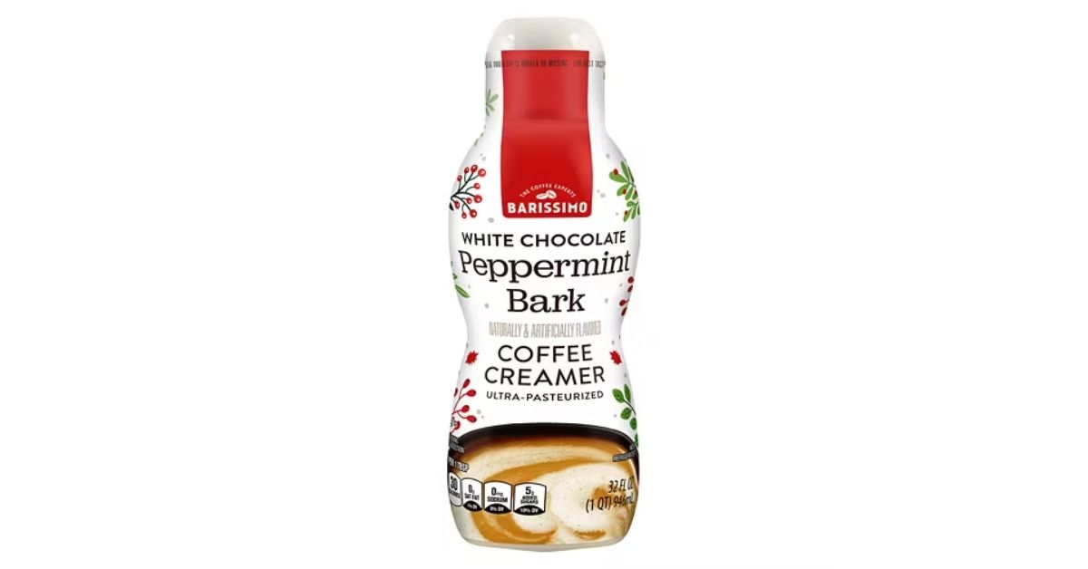 Aldi White chocolate peppermint bark coffee creamer
