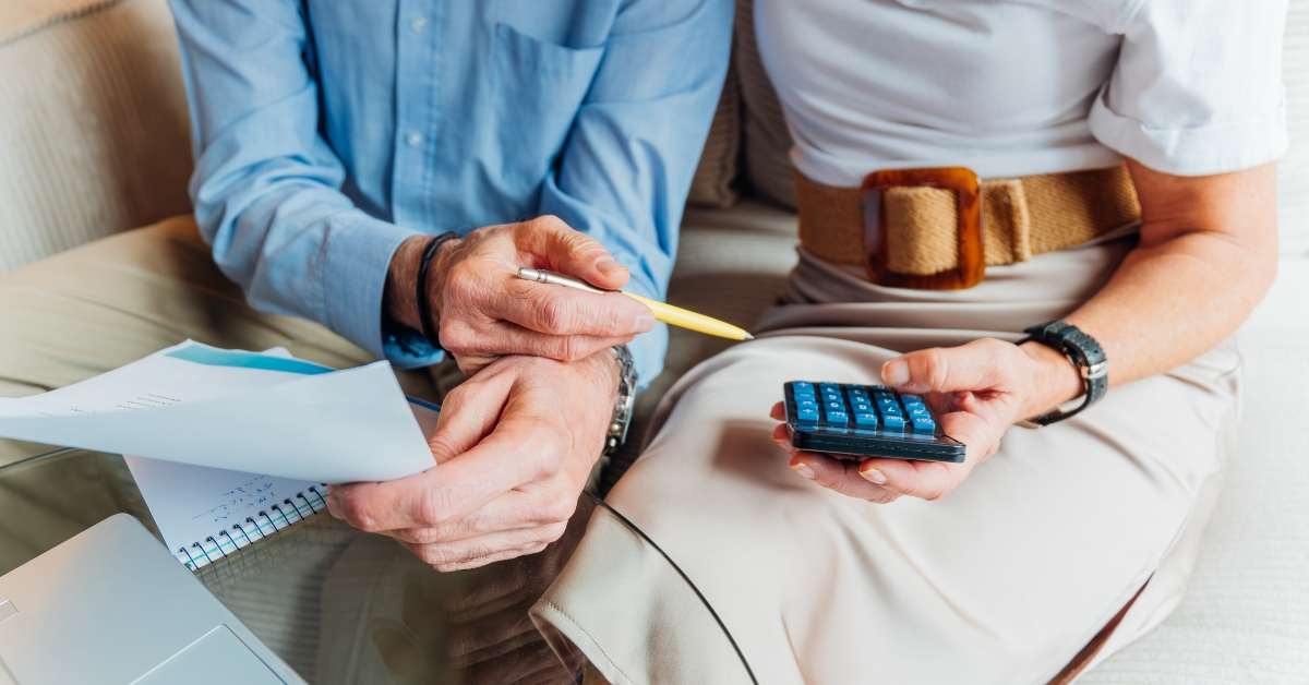 couple managing household finances