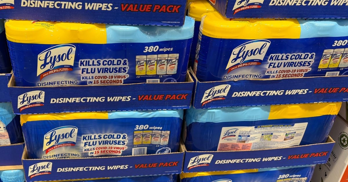 lysol disinfectant wipes