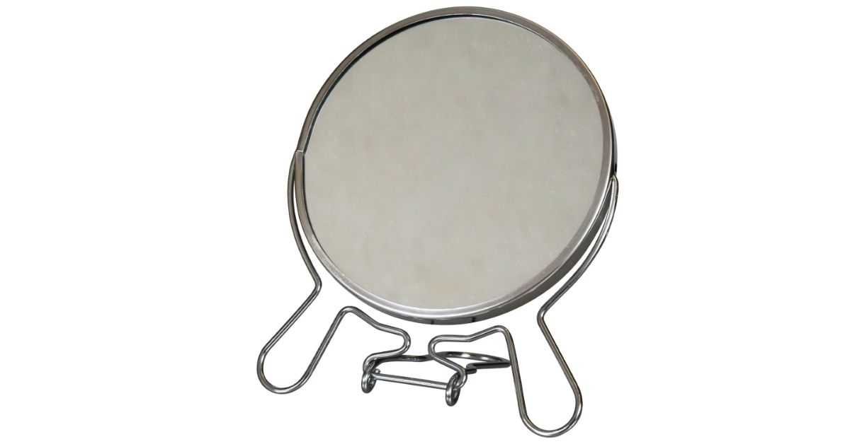 table mirror with electroplated frames