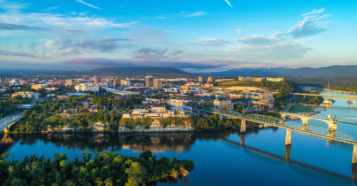 Downtown Chattanooga, Tennessee TN Skyline