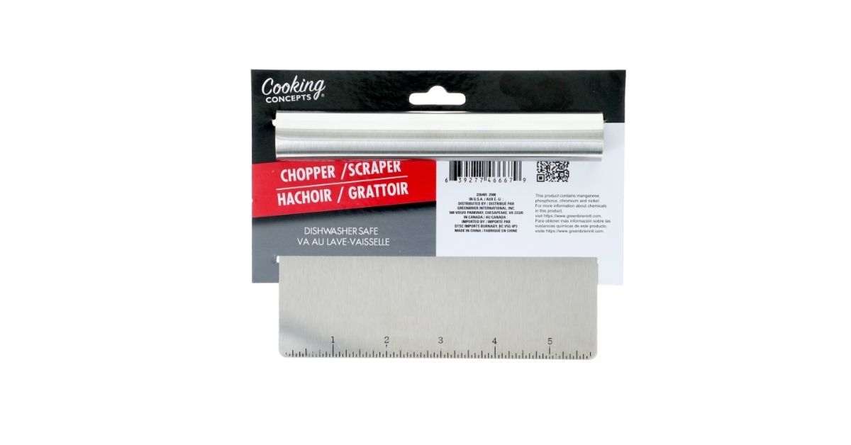 stainless steel chopper and scraper