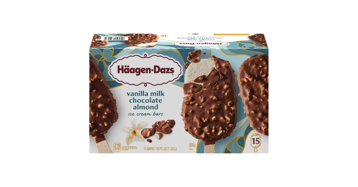 almond ice cream bars