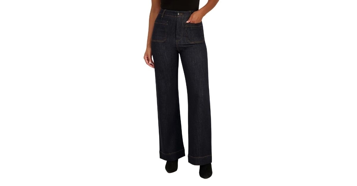 womens wide leg trouser jean