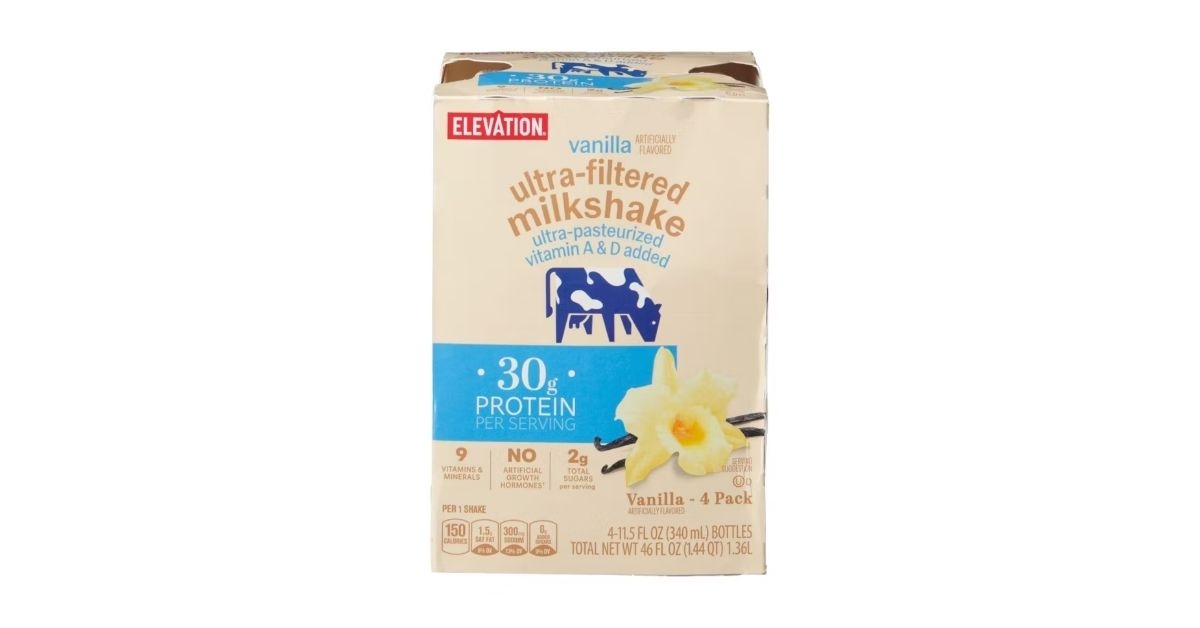 vanilla ultra filtered milkshake