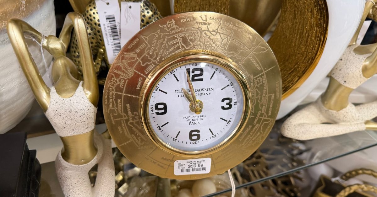 gold clock