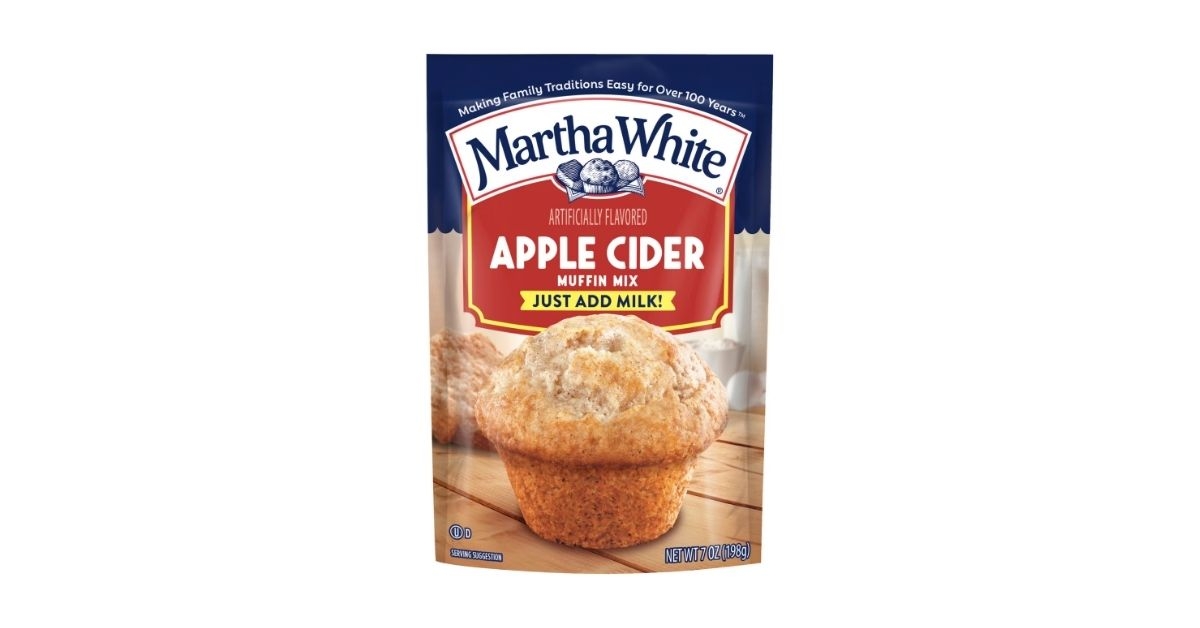 white apple cider muffin mix