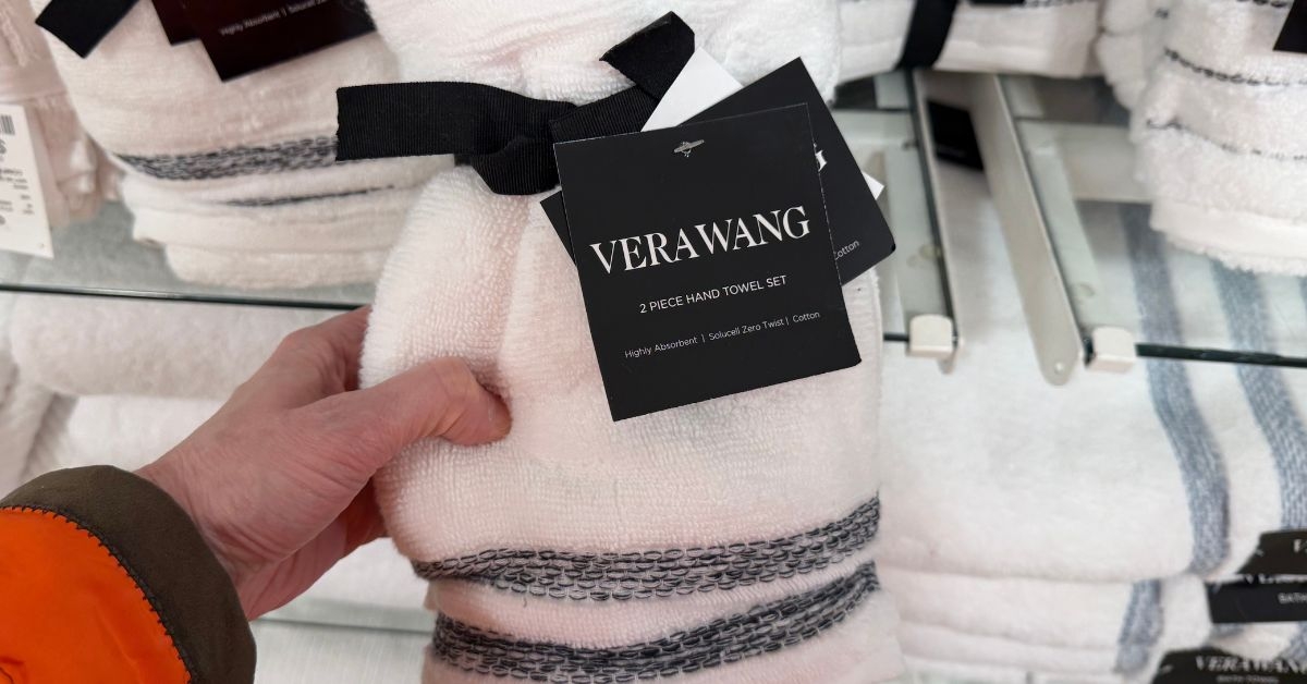 vera wang hand towels