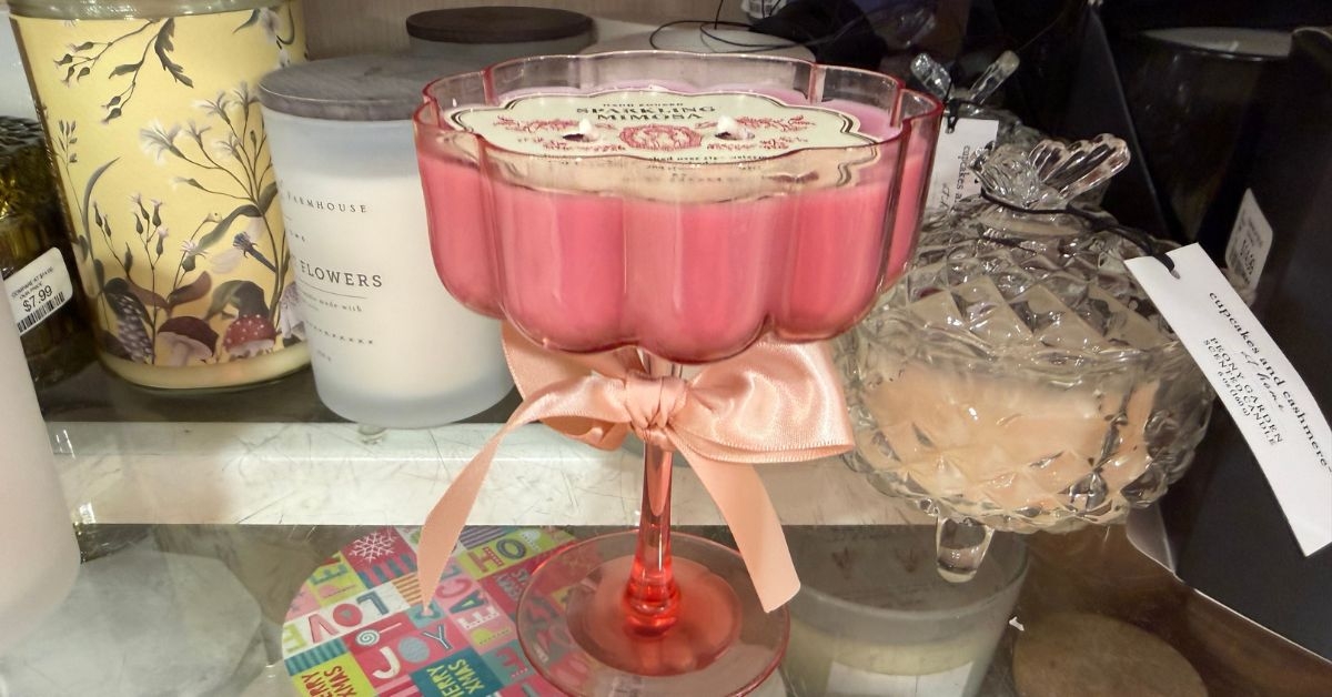 sparkling mimosa candle