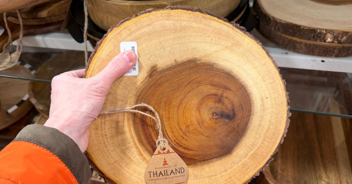 wooden serving board