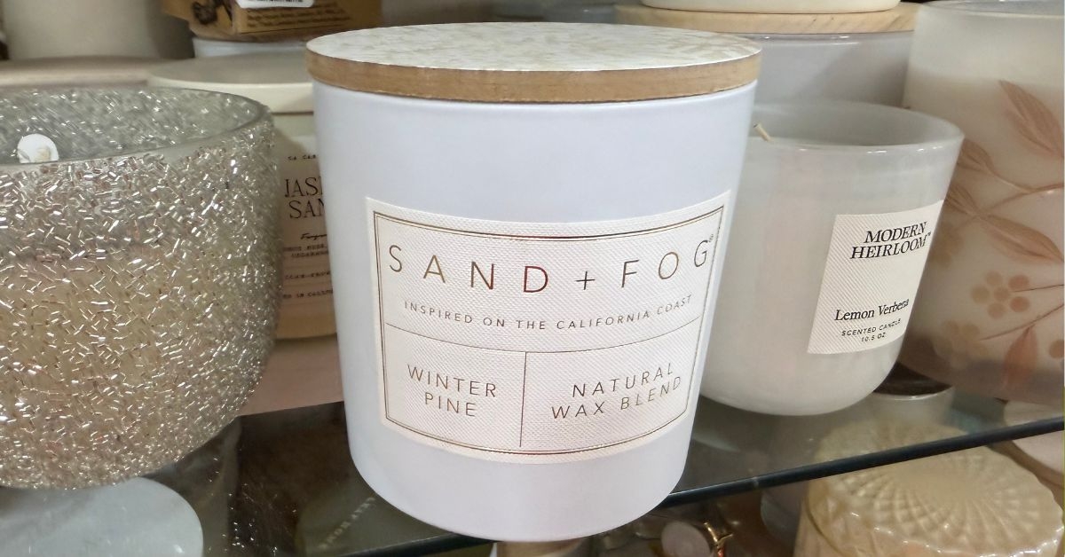 winter pine jar candle
