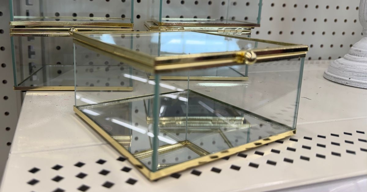 glass trinket box