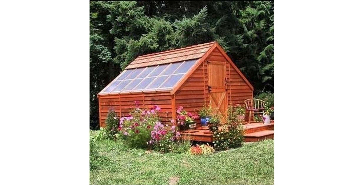 Sunhouse 12 ft W x 12 ft D Western Red Cedar Wood Storage Shed