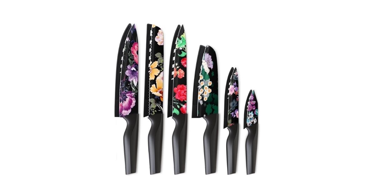 astercook flower kitchen knife set