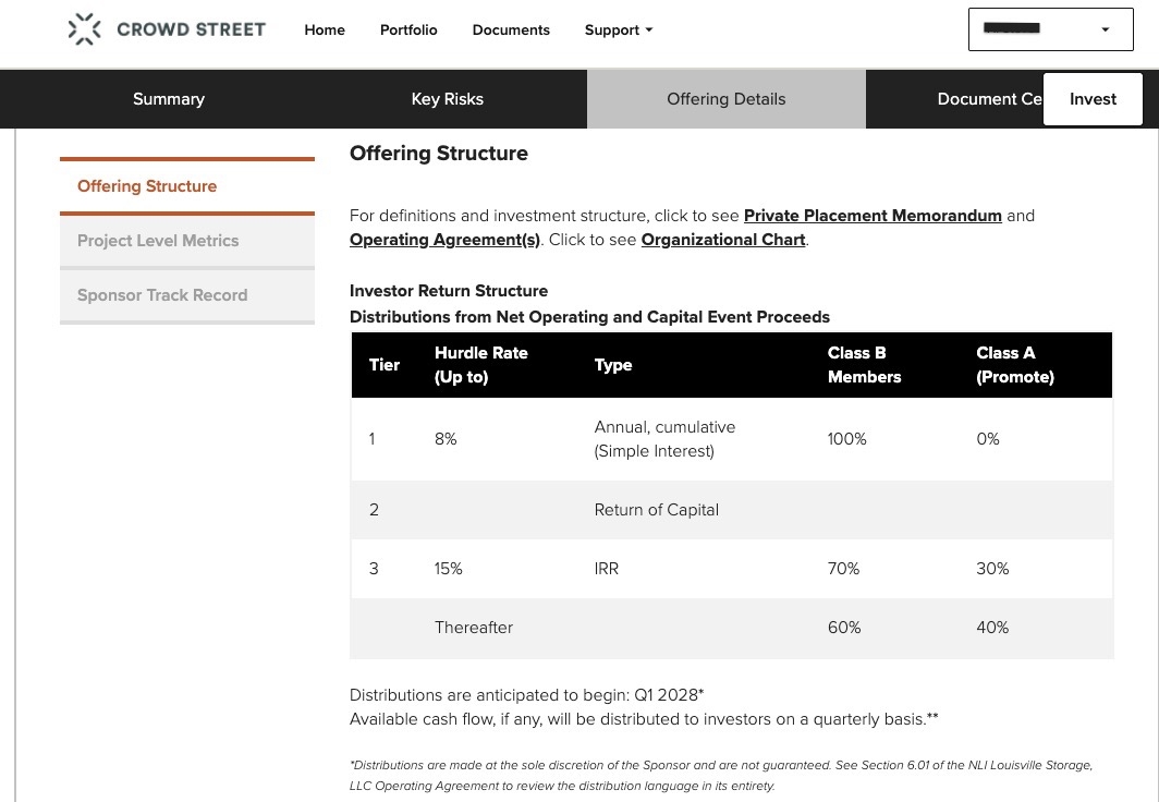 screenshot showing crowd street offer