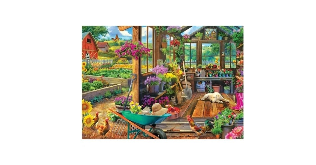 roseart garden shed adult puzzle