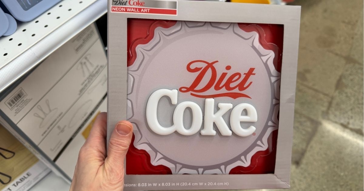 diet coke neon wall art