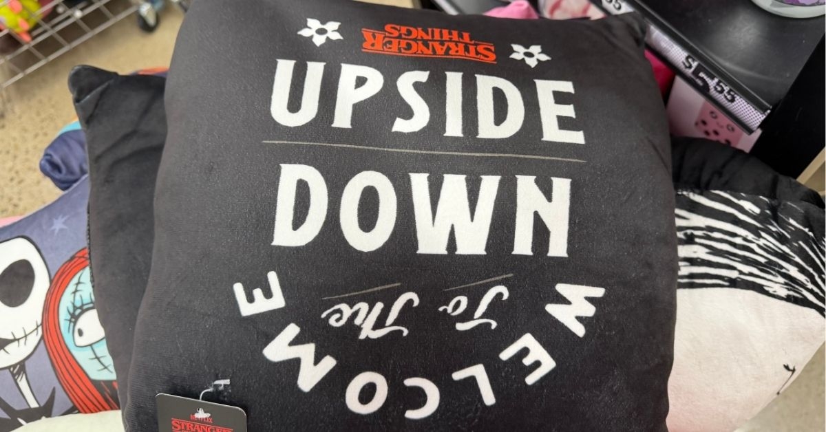 stranger things throw pillow