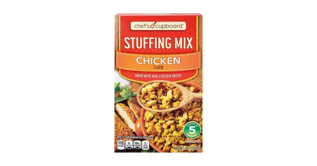 A box of stuffing